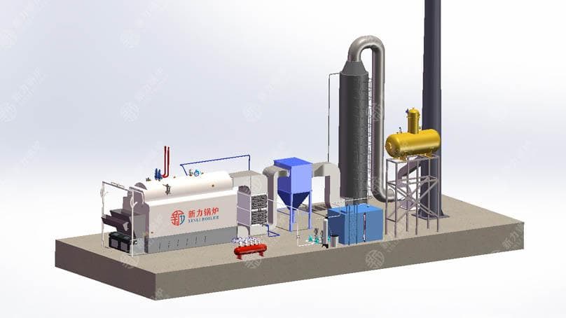 Steam boiler and thermal utility equipment.